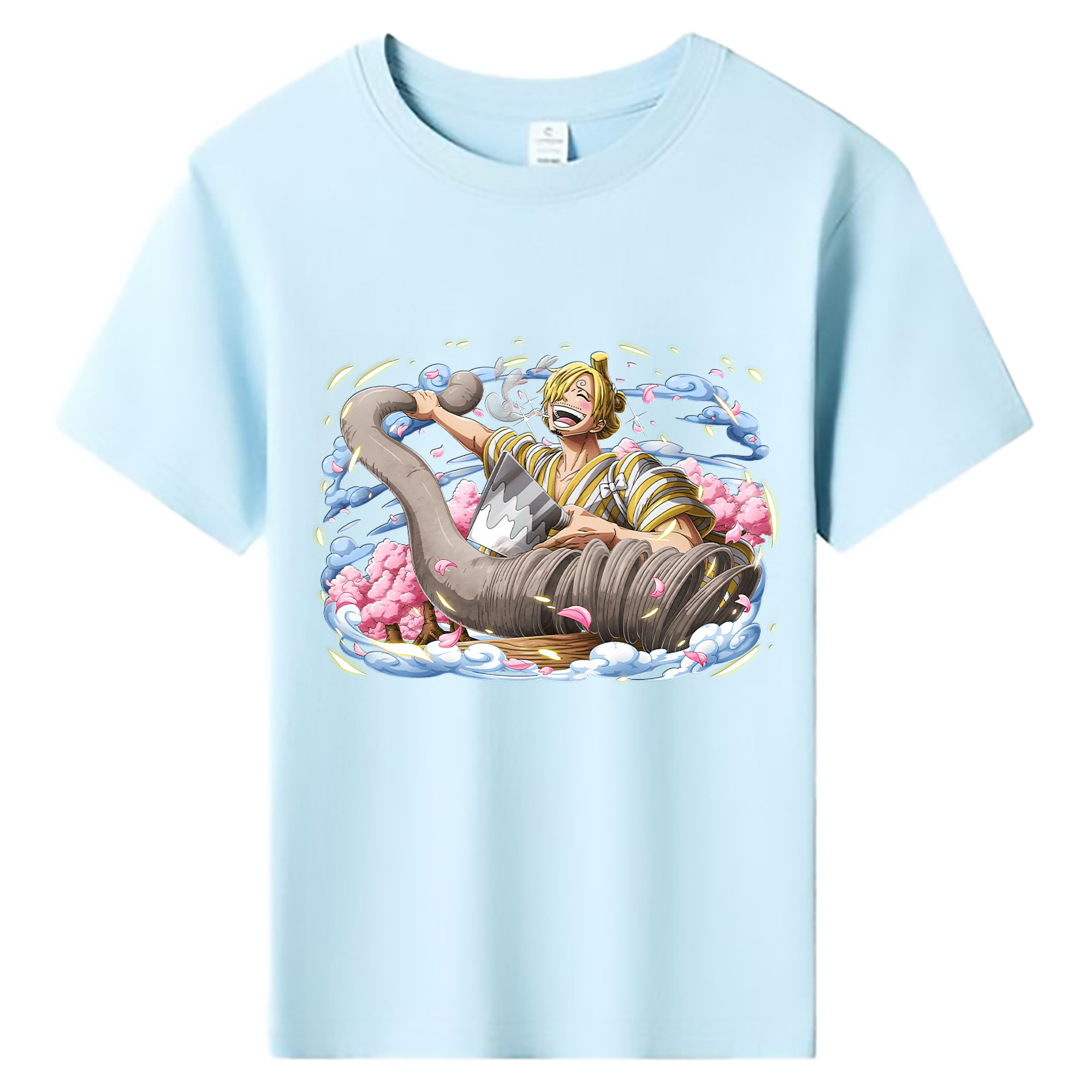 （画像用） ワンピース サンジ ONE PIECE Sanji 綿100％キッズTシャツ（フロントプリント）